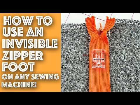 How To Use An Invisible Zipper Foot To Sew An Invisible Zipper | Sew Anastasia