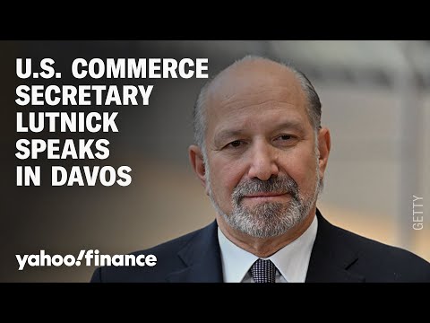 US Secretary of Commerce Howard Lutnick speaks at the World Economic Forum