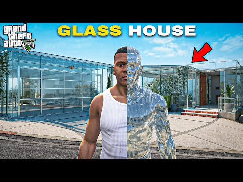 Franklin Made And Tested Glass House In GTA 5 ! (GTA 5 Mods)