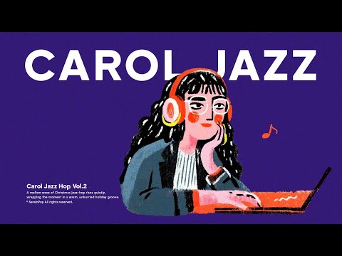 Playlist [Cafe] Groovy Christmas Carols | Winter Jazz-Hiphop | Work & Cafe Music | Ad-Free
