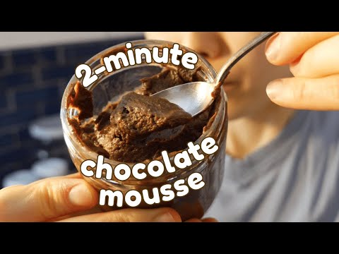 2-Minute Chocolate Mousse (No Eggs, No Dairy)