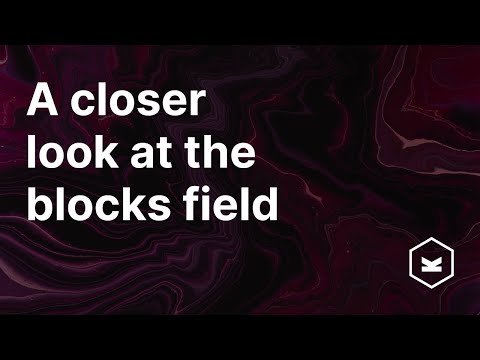 A closer look at the blocks field
