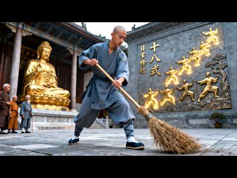 The despised monk is a hidden Kung Fu master, when he reveals his skills, 4 masters kneel in awe!