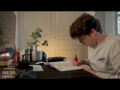 7-HOUR | Study With Me | No music, Deep work, Three breaks