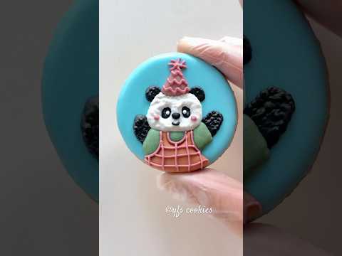 🐼Panda cookie decorating for kid’s party #cookiedecorating #kidsparty #birthdaycelebration