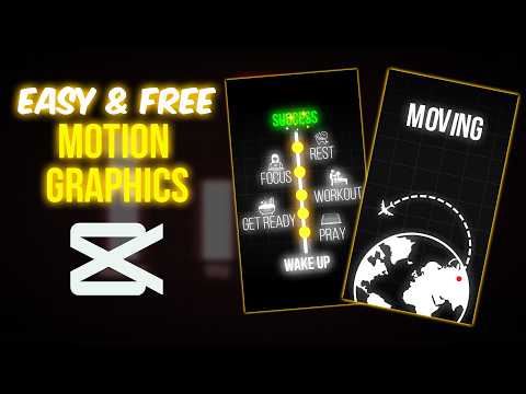 How to Create TRENDING Motion Graphics in CapCut for FREE