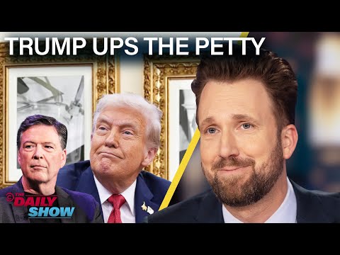 Trump Trolls Biden with Autopen Portrait in WH & Sics His DOJ on James Comey | The Daily Show