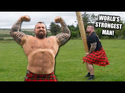 STRONGMAN TRIES HIGHLAND GAMES!!! - Scotland Day 4
