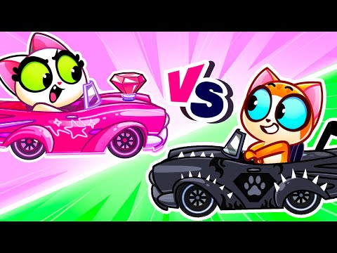 Who Can Fix It First? 🚗 Pink vs Black | Repair Rescue Team for Kids | Funny Cartoons