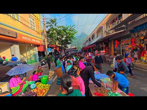 Vietnam's Ethnic Minority Markets | Ha Giang, Meo Bac, Northern Vietnam | 4K
