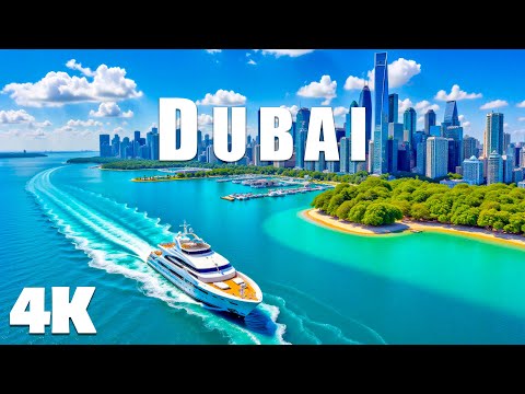 [4K] Dubai City of Dreams 🌟 Aerial Views of Iconic Skyscrapers & Desert Landscapes With Deep House