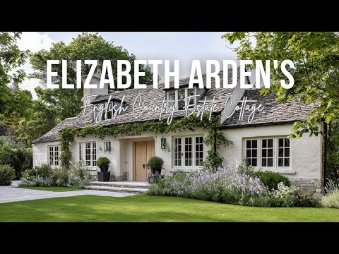 Elizabeth Arden's English Country Estate Cottage Style and Modern Elegance