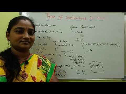 C++ || Types of Constructors in C++ || C++ Tutorial in Telugu || Telugu Scit Tutorials