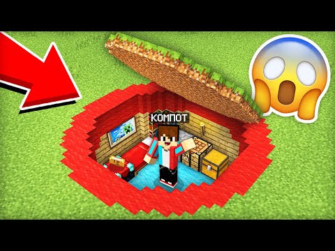 I Built a Secret House Inside a Red Circle in Minecraft | Minecraft Compote