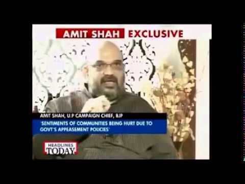 Amit Shah interview to Rahul Kanwal,Headlines Today after appointed as UP Prabhari (21 Oct 2013)
