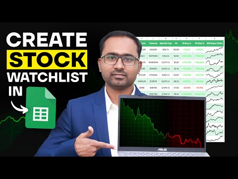 How to create a stock watchlist in google sheets with live data?