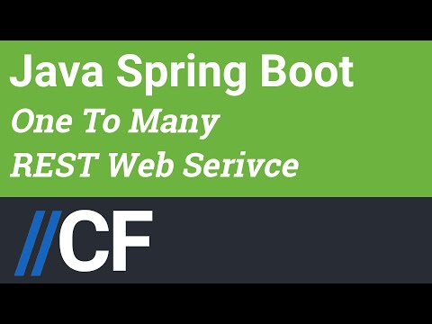 Java Spring Boot - JPA - Hibernate - H2 - One To Many - REST Web Service - RESTful API