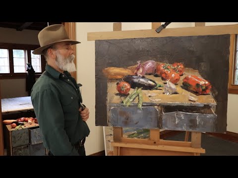 A Mediterranean STILL LIFE - Painting in oils from life!