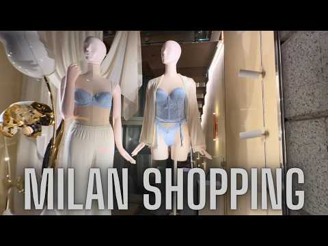 MILANO Window Displays 🇮🇹✨ | Luxury Shopping with Prada, Gucci, Zara, Versace & Armani