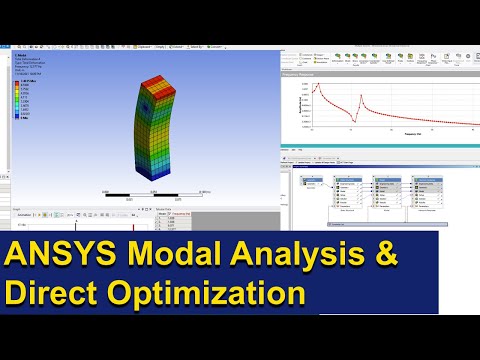 ANSYS Workbench Tutorial - Modal Analysis and Direct Optimization (Design Parameter Optimization)