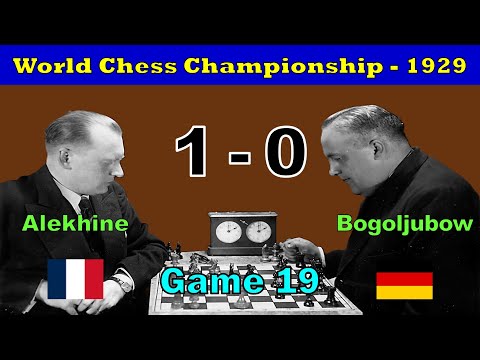 Alekhine vs Bogoljubow / Game 19 / World Championship -1929