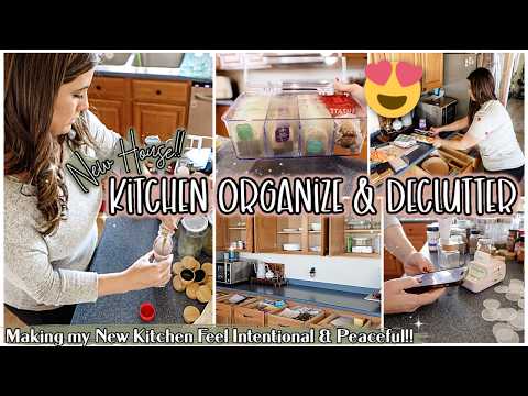 NEW HOUSE KITCHEN DECLUTTER & ORGANIZE 2025 :: Making my Kitchen Feel Peaceful & Intentional
