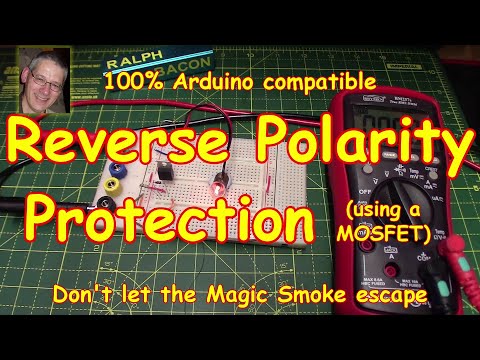 #195 Reverse Polarity Protection using a MOSFET - for Arduinos and more!