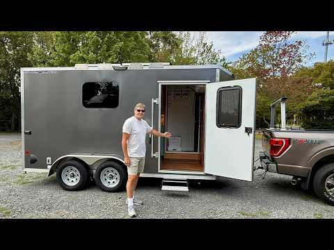 This Looks Like a Normal Trailer... Until You Open the Doors. (STUNNING DIY Cargo Camper Build)