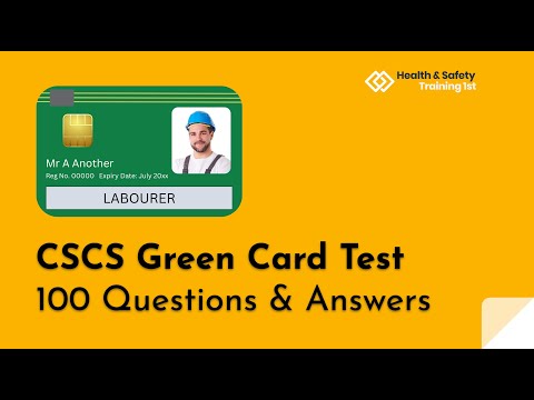 CSCS Green Card Test | 100 Questions & Answers