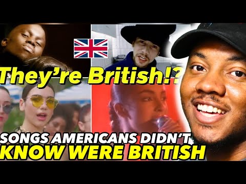 Songs Americans didn't know were British artists | All Of These Hits Are By Brits! REACTION!