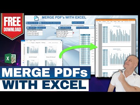 How To Merge & Combine Multiple PDF Documents With Excel  [FREE Template Download]