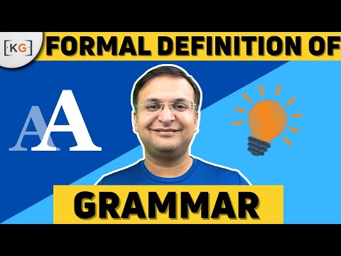 6.2 Formal definition of Grammar | Tuples of a grammar| Grammar language generator
