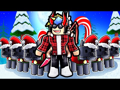 I Made A CHRISTMAS Wolf Army.. And He Got MAD! (Roblox Survive 99 Nights In The Forest)