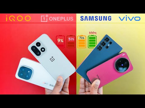 Samsung vs OnePlus vs vivo vs iQOO - Battery Fight !