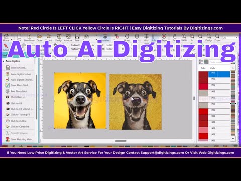 Auto Digitizing Image | Ai Embroidery Digitizing Automatic | Image Digitizing With Auto Ai