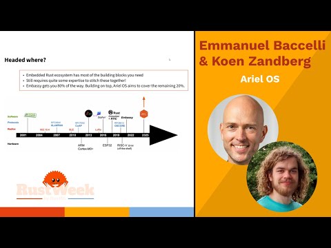 Ariel OS - An Open Source Embedded Rust OS - Emmanuel Baccelli & Koen Zandberg