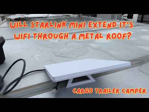 Will Starlink Mini extend it's WIFI through a cargo trailer metal roof?