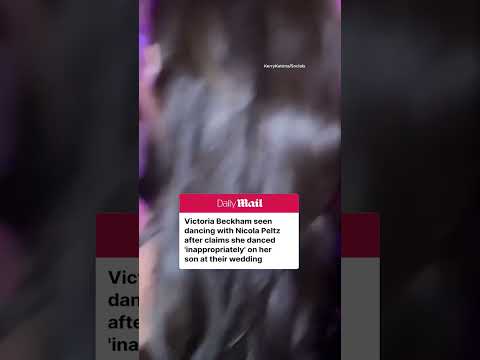 Victoria Beckham and Nicola Peltz seen dancing before Brooklyn's statement