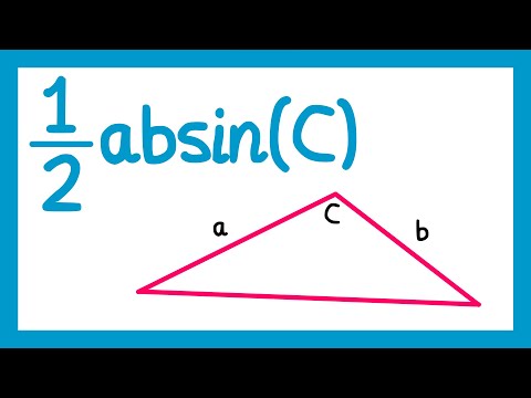 Area of a Triangle - 1/2 absin(C) - GCSE Higher Maths
