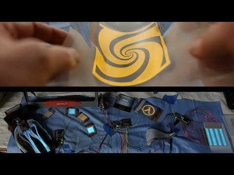 Electroluminescent paint and multi-channel control circuit