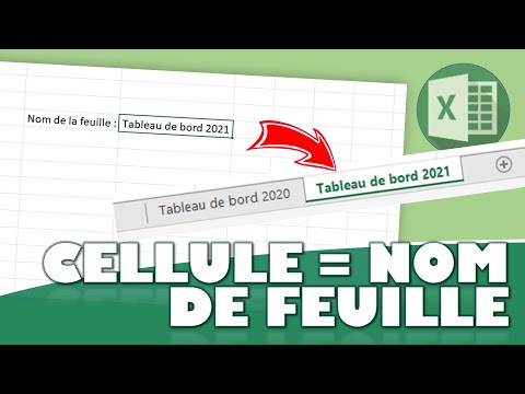 Comment renommer automatiquement une feuille en fonction d’une cellule Excel ?