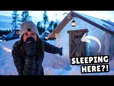We Slept in a Cabin Made of ICE!