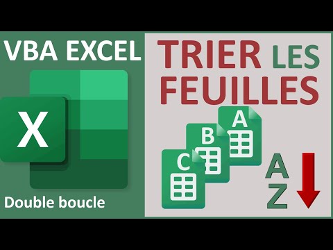 Trier alphabétiquement les feuilles des classeurs Excel