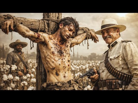 Coronel AMARRÓ al HERMANO de Rodolfo Fierro en medio de la plantación como espantapájaros