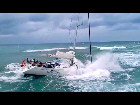 📛 ATTENTION GROSSES VAGUES À CAPBRETON AVEC LES PASSAGERS D'UN JET QUI TOMBENT À L'EAU 🌊😨🥶.