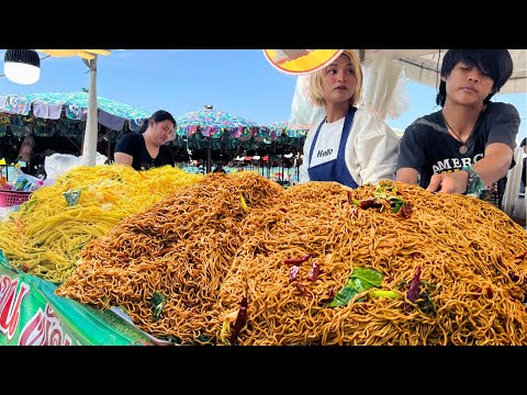 Sold Out in 2 Hours! Teenage Chef Cooking 6 Types of Fried Noodles Non Stop | Thai Street Food