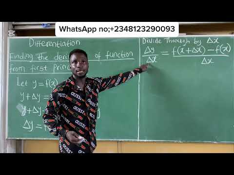 How to find the derivative of function from first principle #calculus #mathematics #differentiation