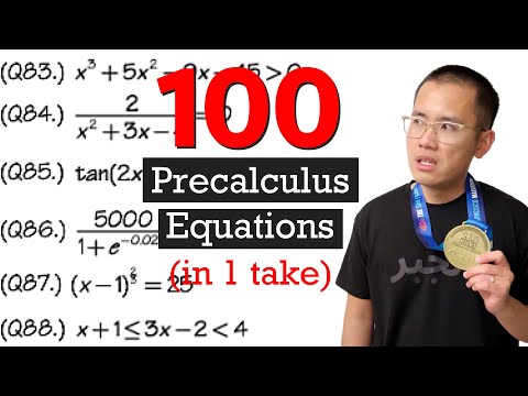 100 precalculus equations & inequalities (in one take)