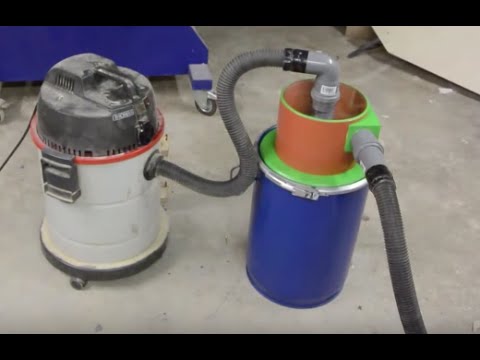 Build a centrifugal separator | Build your own cyclone | Extraction | Extraction system | Chip ex...