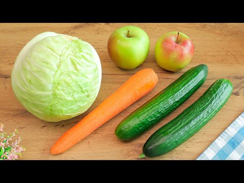 Ich esse diesen Salat Tag und Nacht und nehme ab! -20 kg pro Monat! Bauchfett schmilzt dahin!